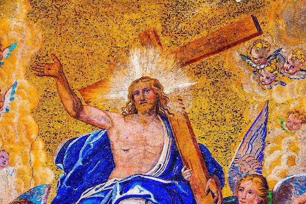 Perry, William 아티스트의 Jesus Christ-angels resurrection facade Saint Marks Cathedral-Venice-Italy작품입니다.